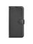 Wallet Чехол книжка с магнитом эко кожаный с карманом для карты на Xiaomi 12 Lite черный