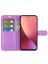 Wallet Чехол книжка с магнитом эко кожаный с карманом для карты на Xiaomi 12 Lite фиолетовый