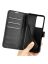 Wallet Чехол книжка с магнитом эко кожаный с карманом для карты на Xiaomi 13 Lite черный
