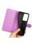 Wallet Чехол книжка с магнитом эко кожаный с карманом для карты на Xiaomi 13 Lite фиолетовый