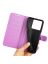 Wallet Чехол книжка с магнитом эко кожаный с карманом для карты на Xiaomi 13T фиолетовый