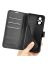 Wallet Чехол книжка с магнитом эко кожаный с карманом для карты на Xiaomi Poco M5 черный