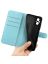 Wallet Чехол книжка с магнитом эко кожаный с карманом для карты на Xiaomi Poco M5 голубой