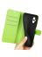 Wallet Чехол книжка с магнитом эко кожаный с карманом для карты на Xiaomi Poco M5 зеленый