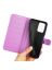 Wallet Чехол книжка с магнитом эко кожаный с карманом для карты на Xiaomi Poco X4 GT фиолетовый