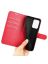Wallet Чехол книжка с магнитом эко кожаный с карманом для карты на Xiaomi Poco X4 GT красный