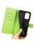 Wallet Чехол книжка с магнитом эко кожаный с карманом для карты на Xiaomi Poco X4 GT зеленый