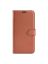 Wallet Чехол книжка с магнитом эко кожаный с карманом для карты на Xiaomi Poco X5 коричневый