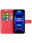 Wallet Чехол книжка с магнитом эко кожаный с карманом для карты на Xiaomi Poco X5 красный