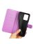 Wallet Чехол книжка с магнитом эко кожаный с карманом для карты на Xiaomi Poco X5 Pro фиолетовый