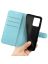 Wallet Чехол книжка с магнитом эко кожаный с карманом для карты на Xiaomi Poco X5 Pro голубой