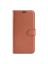 Wallet Чехол книжка с магнитом эко кожаный с карманом для карты на Xiaomi Poco X5 Pro коричневый