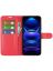 Wallet Чехол книжка с магнитом эко кожаный с карманом для карты на Xiaomi Poco X5 Pro красный