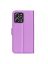 Wallet Чехол книжка с магнитом эко кожаный с карманом для карты на Xiaomi Redmi 12 фиолетовый