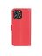 Wallet Чехол книжка с магнитом эко кожаный с карманом для карты на Xiaomi Redmi 12 красный