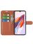 Wallet Чехол книжка с магнитом эко кожаный с карманом для карты на Xiaomi Redmi 12C	 коричневый