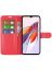 Wallet Чехол книжка с магнитом эко кожаный с карманом для карты на Xiaomi Redmi 12C красный