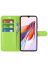 Wallet Чехол книжка с магнитом эко кожаный с карманом для карты на Xiaomi Redmi 12C	 зеленый