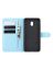 Wallet Чехол книжка с магнитом эко кожаный с карманом для карты на Xiaomi Redmi 8A голубой