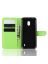 Wallet Чехол книжка с магнитом эко кожаный с карманом для карты на Xiaomi Redmi 8A зеленый