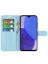 Wallet Чехол книжка с магнитом эко кожаный с карманом для карты на Xiaomi Redmi A1+ / A1 Plus голубой