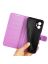 Wallet Чехол книжка с магнитом эко кожаный с карманом для карты на Xiaomi Redmi Note 12 фиолетовый