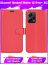 Wallet Чехол книжка с магнитом эко кожаный с карманом для карты на Xiaomi Redmi Note 12 Pro+ / Pro Plus красный