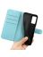 Wallet Чехол книжка с магнитом эко кожаный с карманом для карты на Xiaomi Redmi Note 12s голубой