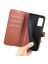 Wallet Чехол книжка с магнитом эко кожаный с карманом для карты на Xiaomi Redmi Note 12s коричневый