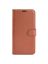 Wallet Чехол книжка с магнитом эко кожаный с карманом для карты на Xiaomi Redmi Note 12s коричневый