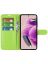 Wallet Чехол книжка с магнитом эко кожаный с карманом для карты на Xiaomi Redmi Note 12s зеленый